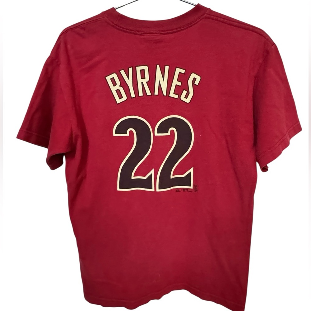 Y2K Retro MLB Arizona Diamondbacks Byrnes #22 Men's XL Red D-backs T-Shirt - Picture 2 of 6